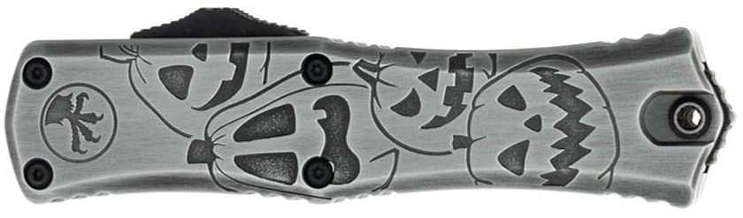 Ніж Microtech Hera II Mini Double Edge Jack-o&rsquo;-Lantern Handle Signature Series Grey 1702M-1BMHWJLS 14090685 фото