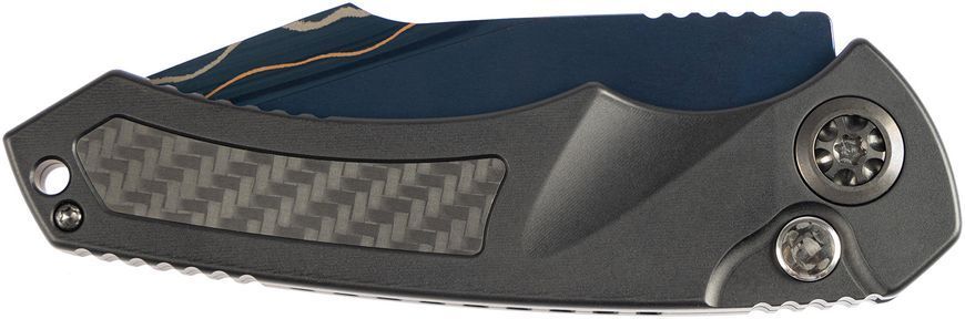 Нож Heretic Pariah Auto Blue Damascus AL/CF HC-0324 9880000 фото
