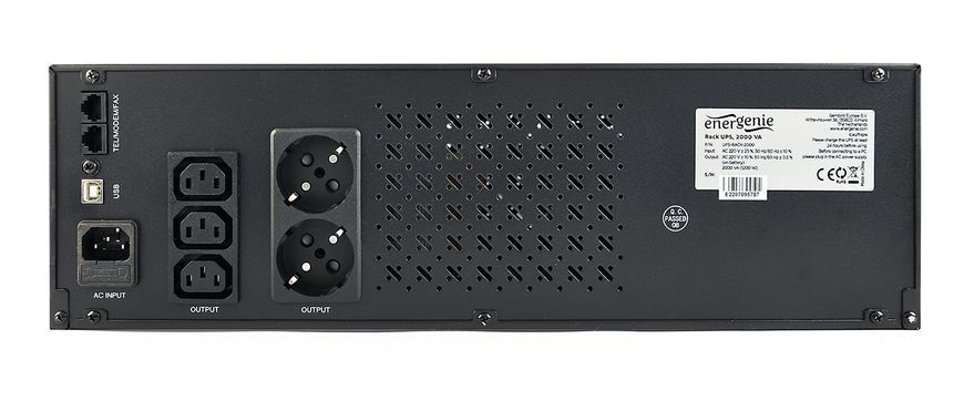 Джерело безперебійного живлення EnerGenie UPS-RACK-1200 UPS-RACK-1200 1605803 фото