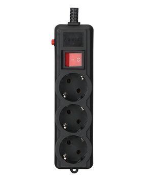 Мережевий фільтр, чорний, SPG3-G-10B-PRO, 3 розетки SPG3-G-10B-PRO 1605556 фото