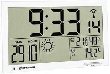 Метеостанция Bresser MyTime Jumbo LCD White 7001800GYE000 фото