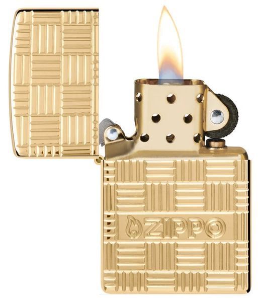 Запальничка Zippo 169 Basketweave Design 46274 Armor Deep Carve Zippo V77553893 фото