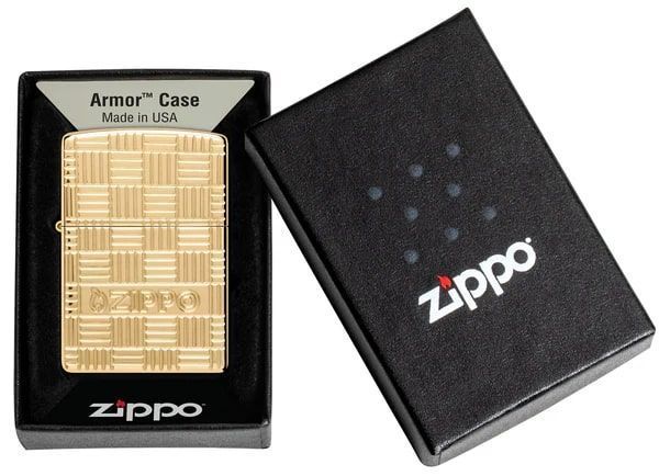 Запальничка Zippo 169 Basketweave Design 46274 Armor Deep Carve Zippo V77553893 фото