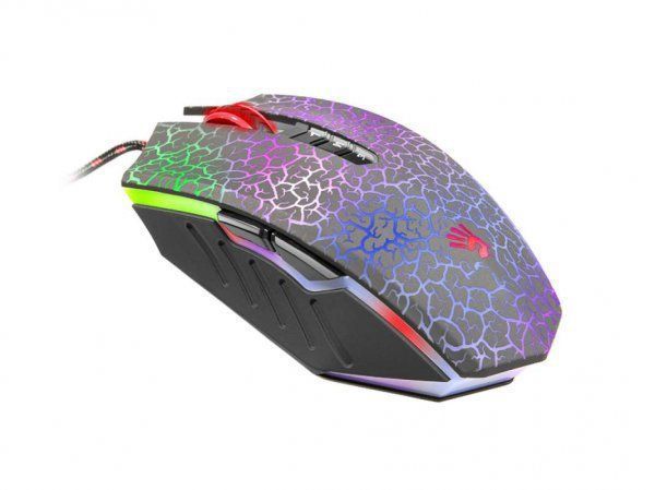 Миша ігрова A4-Tech Bloody A70 Activated, Blazing Gaming, металеві ніжки, чорна A70A Bloody (Black) 1603513 фото