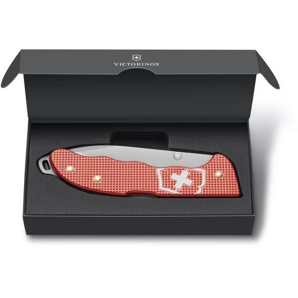 Швейцарский нож Victorinox Evoke Alox Stone Red бледно-Красные рифленые накладки, клип, паракорд Limited Edition 2025 0.9415.L25 V77554149 фото