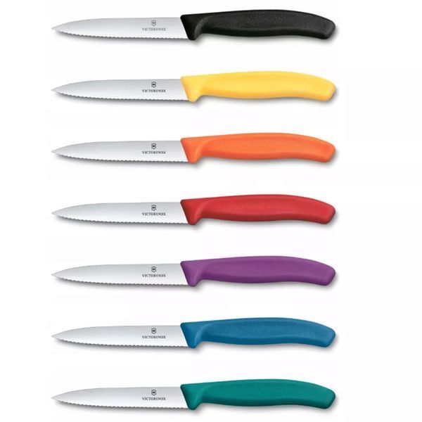 Ніж для чистки та нарізки овочів Victorinox Swiss Classic Paring Серрейтор Синій 6.7732.C1 V77554418 фото