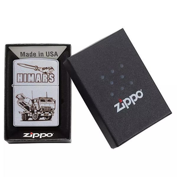 Запальничка Zippo 205 Classic street chrome з гравіюванням HIMARS 205 H V77550470 фото