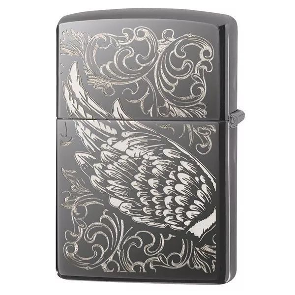 Запальничка бензинова Zippo Filigree Flame and Wing Design Чорна (29881) V77550499 фото