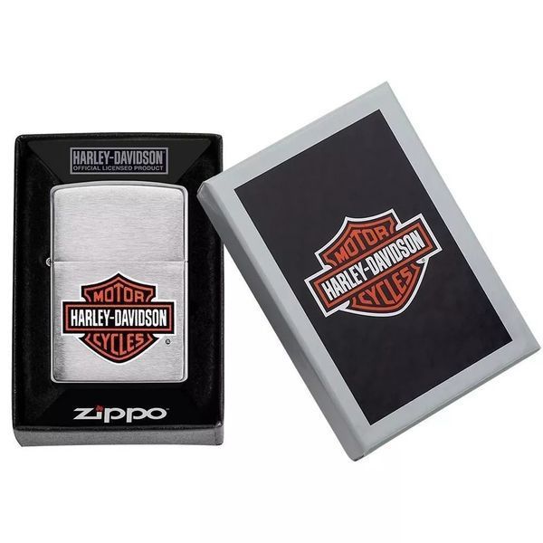 Запальничка Zippo Classic brushed chrome Harley-Davidson 200HDH252 V77553989 фото
