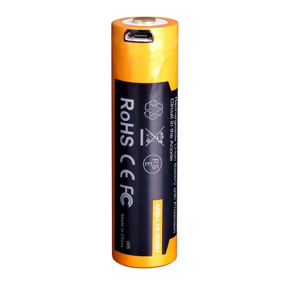 Аккумулятор 18650 Fenix ​​(2600 mAh) micro usb зарядка 40698 фото