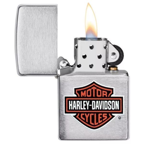 Запальничка Zippo Classic brushed chrome Harley-Davidson 200HDH252 V77553989 фото