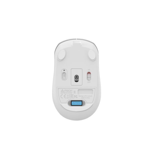 Мышь беспроводная A4Tech Fstyler FB26CS Air (Icy White), цвет серый+белый FB26CS Air (Icy White) 1606378 фото
