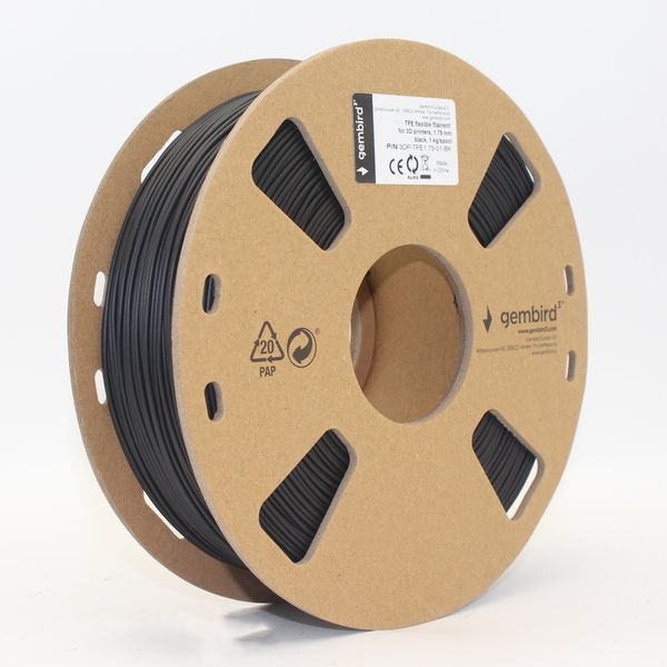 Пластиковый материал (филамент) для 3D-принтера 3DP-TPE1.75-01-BK 3DP-TPE1.75-01-BK 1606259 фото
