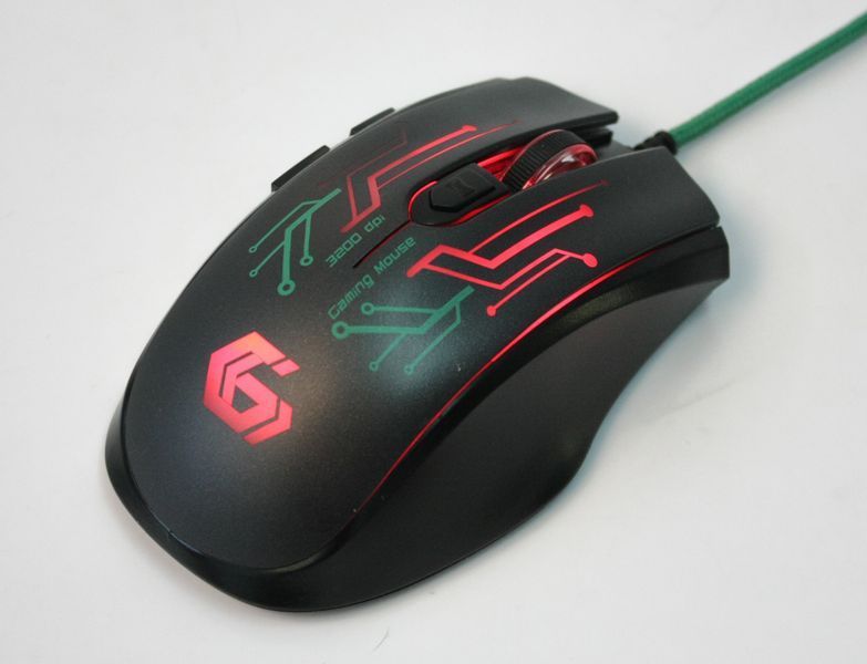 Оптична ігрова мишка Gembird MUSG-003-G, USB інтерфейс, зелений колір MUSG-003-G 0202812 фото