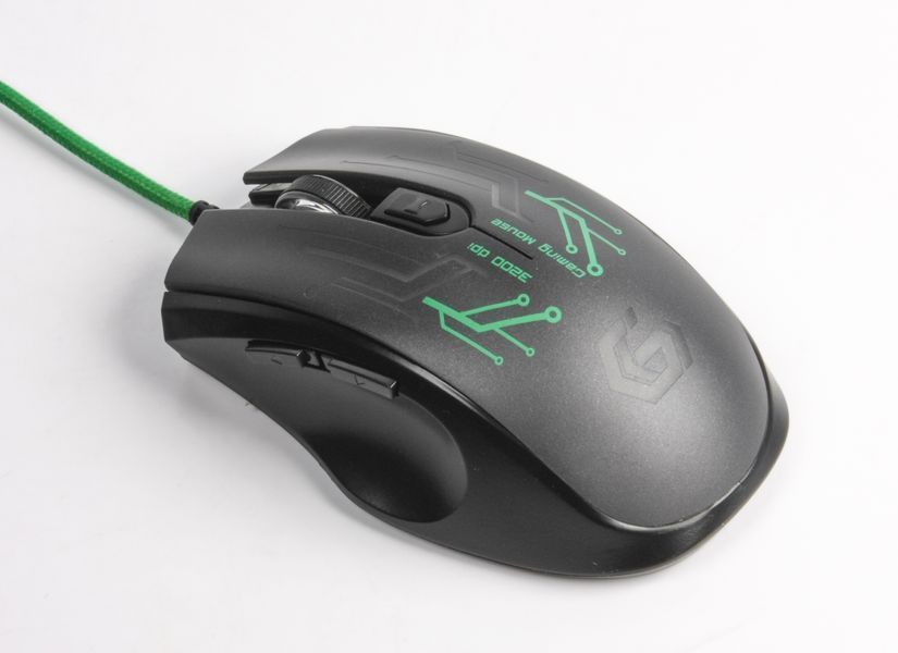 Оптична ігрова мишка Gembird MUSG-003-G, USB інтерфейс, зелений колір MUSG-003-G 0202812 фото