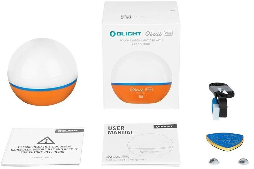 Фонарь кемпинговый Olight Obulb Plus Orange (300 Lm) 0.0008.0045 23704826 фото