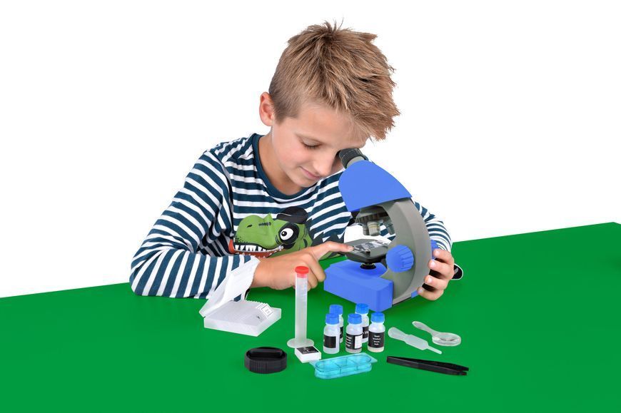 Мікроскоп Bresser Junior 40x-640x Blue з набором для дослідів і адаптером для смартфона 8851300WXH000 фото