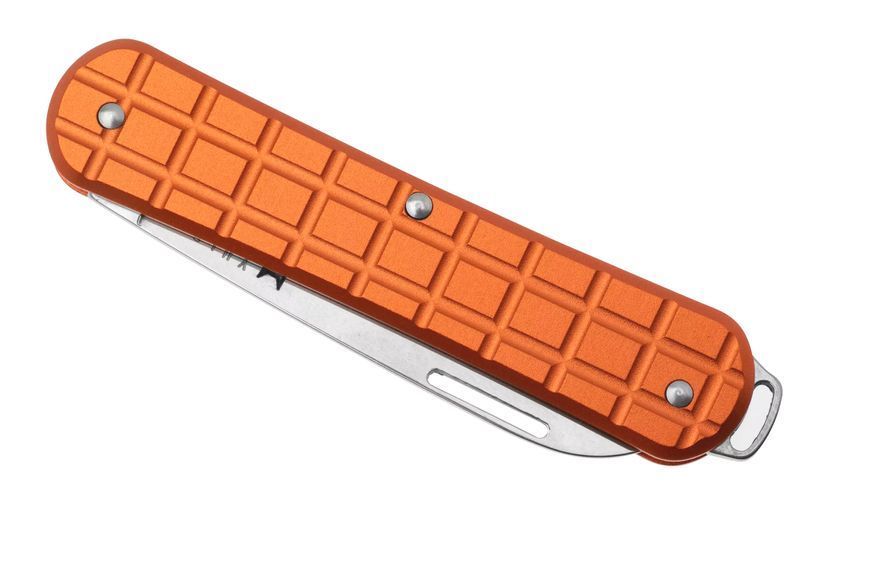 Нож Fox Vulpis Granade Pattern Aluminium Orange N690Co FX-VPGP130 OR 17530696 фото