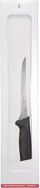 Обвалочный нож Victorinox SWISS Classic Boning Flexible гибкое с черной ручкой, подарочная коробка 6.8413.15G V77554451 фото