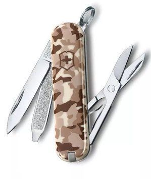 Швейцарський ніж Victorinox Classic SD Desert 58 мм Camouflage (0.6223.941) V77553584 фото