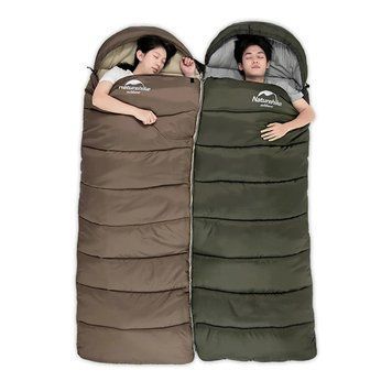 Спальник з капюшоном Naturehike U150 NH20MSD07, (11&deg;C), лівий, Коричневий 88126 фото
