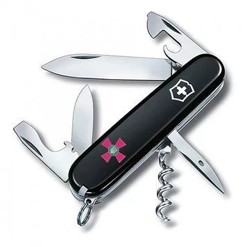 Швейцарський ніж Victorinox Spartan Ukraine ЗСУ 91 мм, 12 функцій, чорний (1.3603.3U1) V77553752 фото