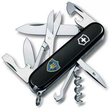 Швейцарський ніж Victorinox Climber Ukraine Тризуб на щиті (1.3703.3_T1080u) V77552931 фото