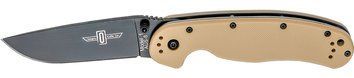Ніж Ontario RAT-1 AUS-8 Blade Black Desert Tan ON8846DT 14780016 фото