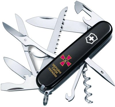 Швейцарский нож Victorinox Huntsman ARMY Эмблема ЗСУ + Надпись ЗСУ (1.3713.3_W1011u) 610133 фото