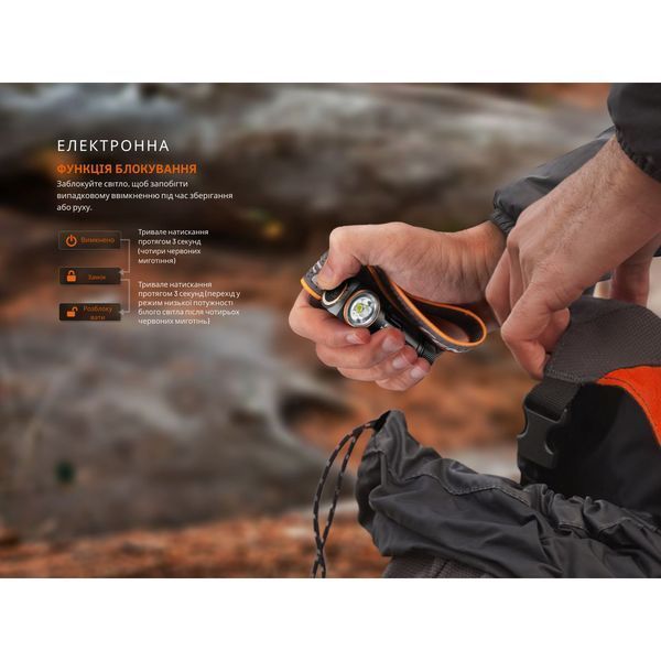 Ліхтар налобний з червоним світлом Fenix HM23 V2.0 300 LmHM23V20 100005356 фото