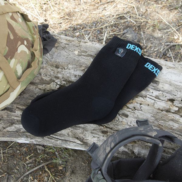Шкарпетки водонепроникні Dexshell Ultra Thin Socks, р-р L, чорні 458660 фото