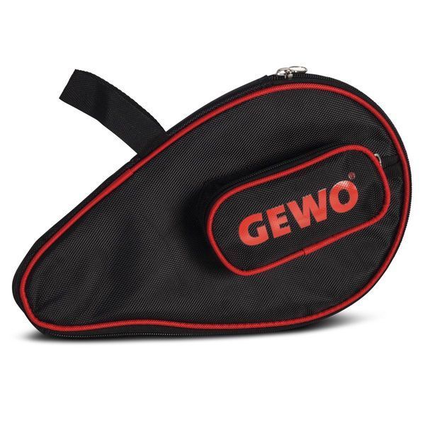 Чохол для ракетки Gewo Round Cover Wave з відділенням для м'ячів Black/Red (109679130) 931256 фото