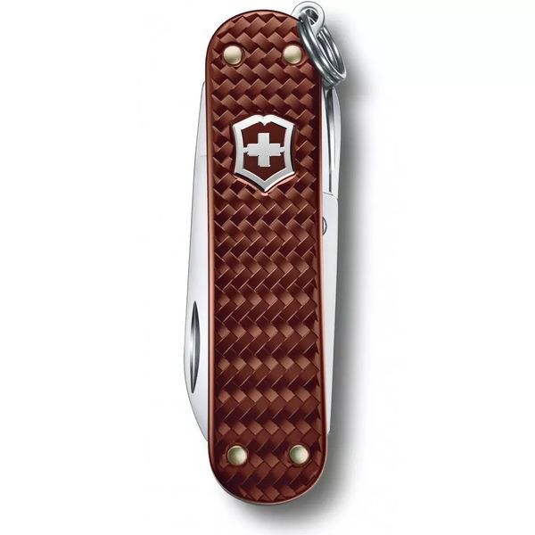 Швейцарський ніж Victorinox Classic SD Precious Alox Hazel Brown 58 мм 5 функцій Коричневий рифлений (0.6221.4011G) V77552884 фото