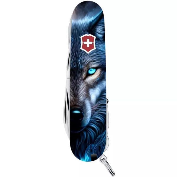 Швейцарський ніж Victorinox Huntsman Animal 91 мм 16 функцій Вовк (1.3713.3_F1040pw) V77552784 фото