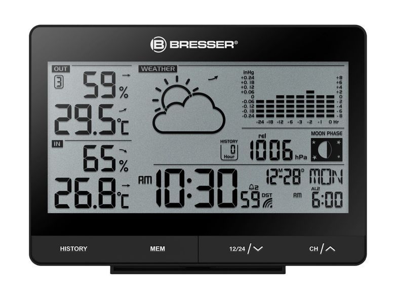 Метеостанция Bresser Tendence WSX Black 7006405 фото