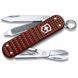 Швейцарський ніж Victorinox Classic SD Precious Alox Hazel Brown 58 мм 5 функцій Коричневий рифлений (0.6221.4011G) V77552884 фото 1