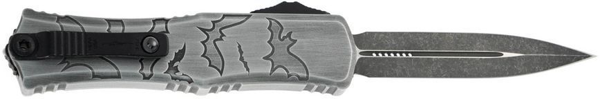 Ніж Microtech Hera II Mini Double Edge Brushed Metal Bats Handle Signature Series Grey 1702M-1BMHWBAS 14090684 фото