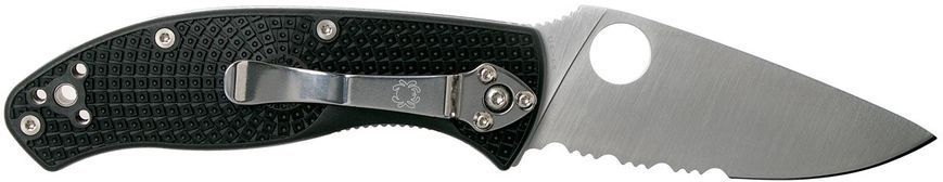 Ніж Spyderco Tenacious Lightweight Напівсеррейтор C122PSBK 871390 фото