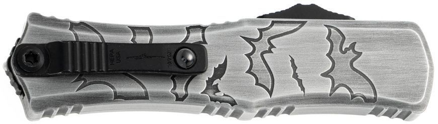 Ніж Microtech Hera II Mini Double Edge Brushed Metal Bats Handle Signature Series Grey 1702M-1BMHWBAS 14090684 фото