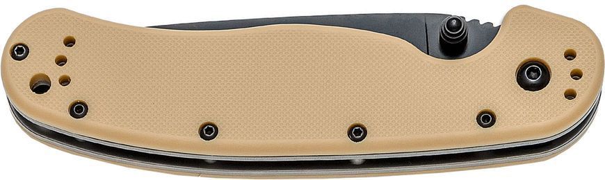 Ніж Ontario RAT-1 AUS-8 Blade Black Desert Tan ON8846DT 14780016 фото