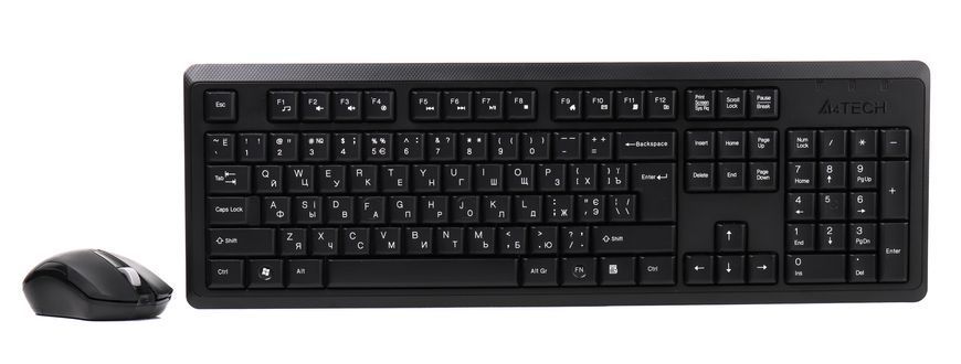 Комплект беспроводной A4 Tech 4200N, V-Track, клавиатура+мышь, черный 4200N (GR-92+G3-200N) 1603516 фото