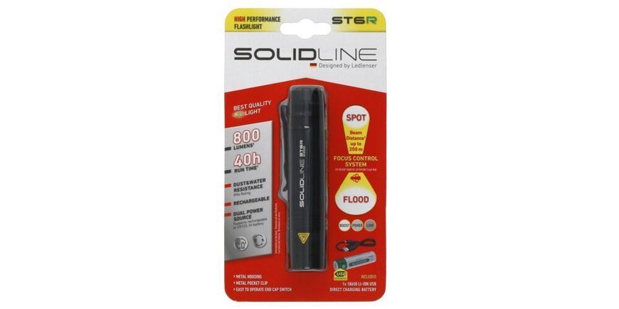 Ліхтар Solidline ST6R, заряджається, 800/250/30, блістер 502212 6008991 фото