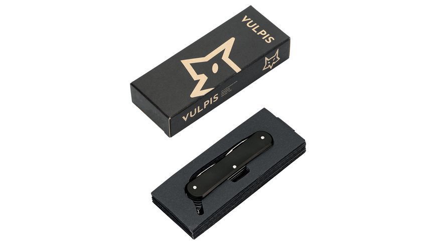 Ніж Fox Vulpis Granade Pattern Aluminium Black N690Co FX-VPGP130 BK 17530693 фото