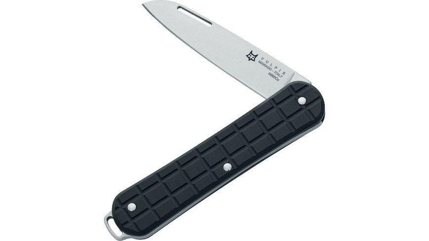 Ніж Fox Vulpis Granade Pattern Aluminium Black N690Co FX-VPGP130 BK 17530693 фото