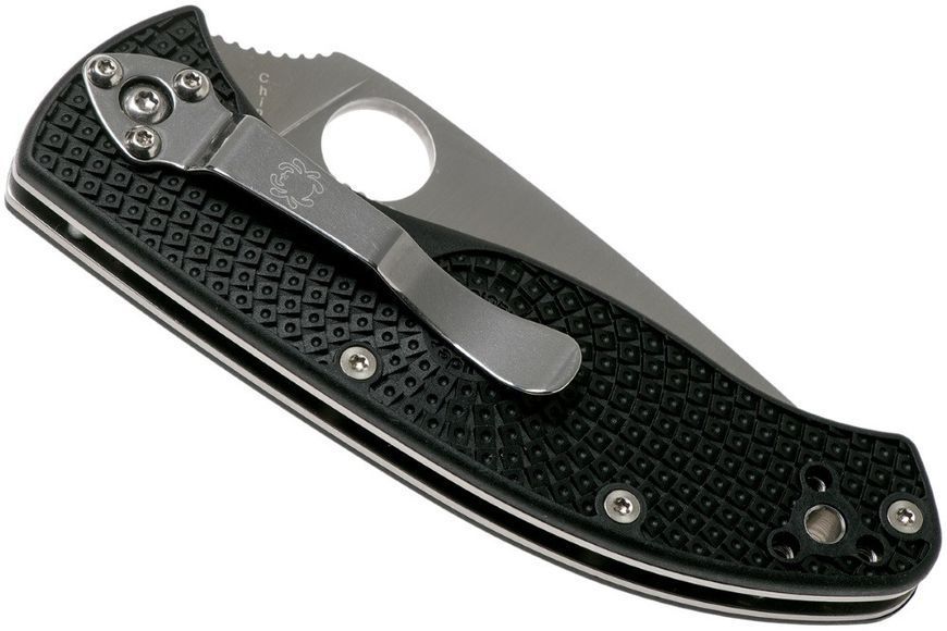 Ніж Spyderco Tenacious Lightweight Напівсеррейтор C122PSBK 871390 фото